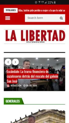 Diario La Libertad android App screenshot 1